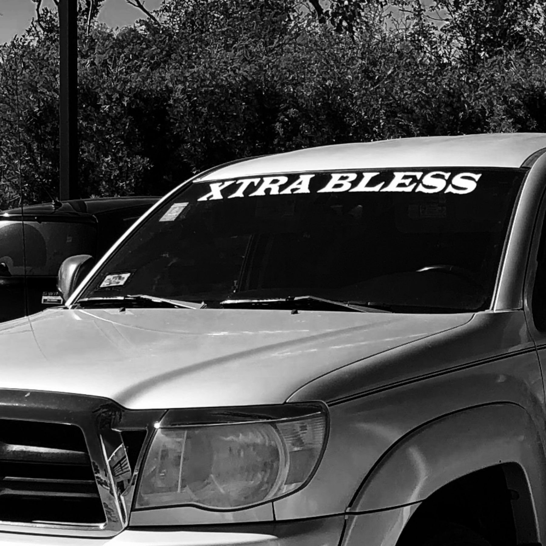truck with xtra bless decal